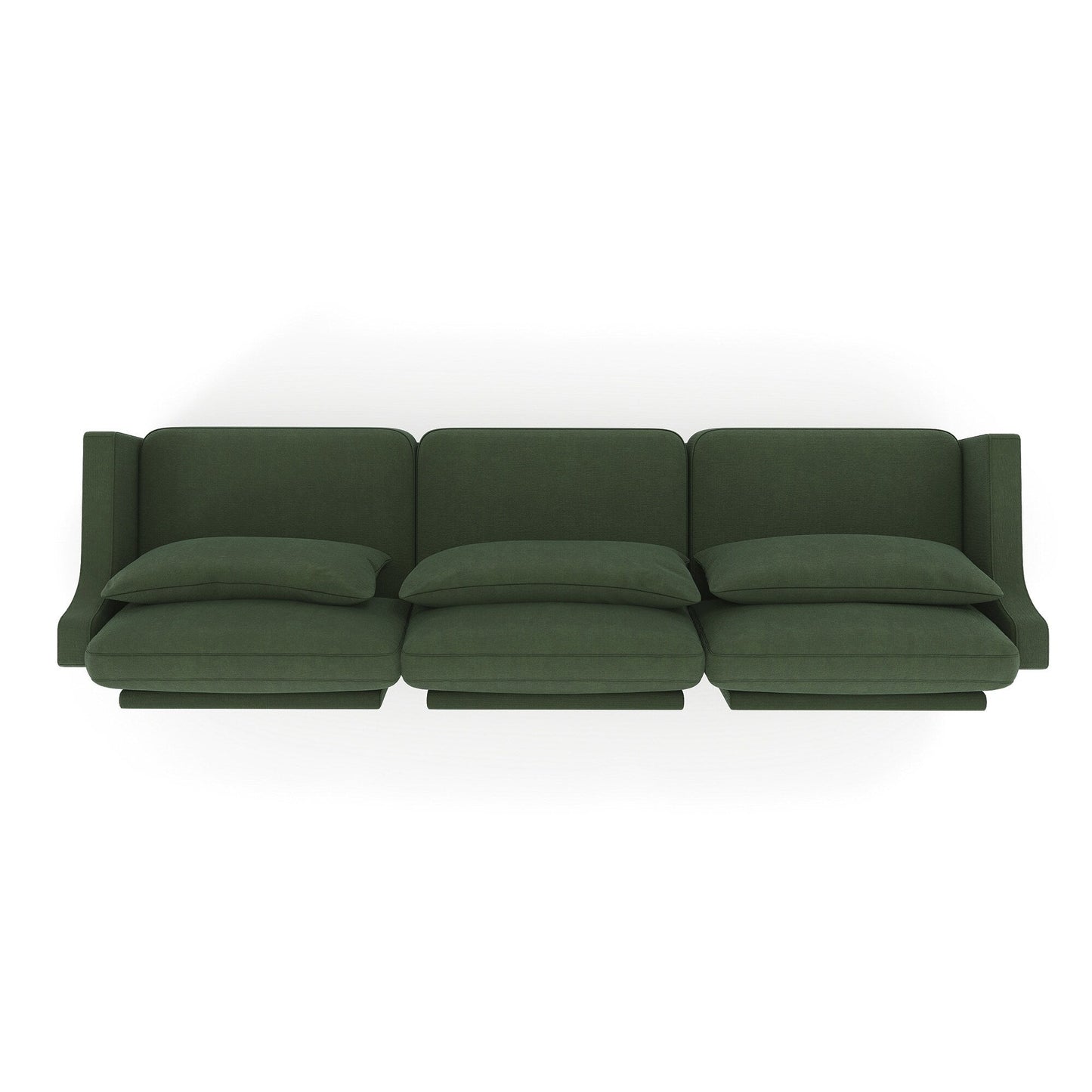 105.9 Chenille 4-Seater Sofa with ergonomic, wooden base,high - resilience sponge for Living Room
