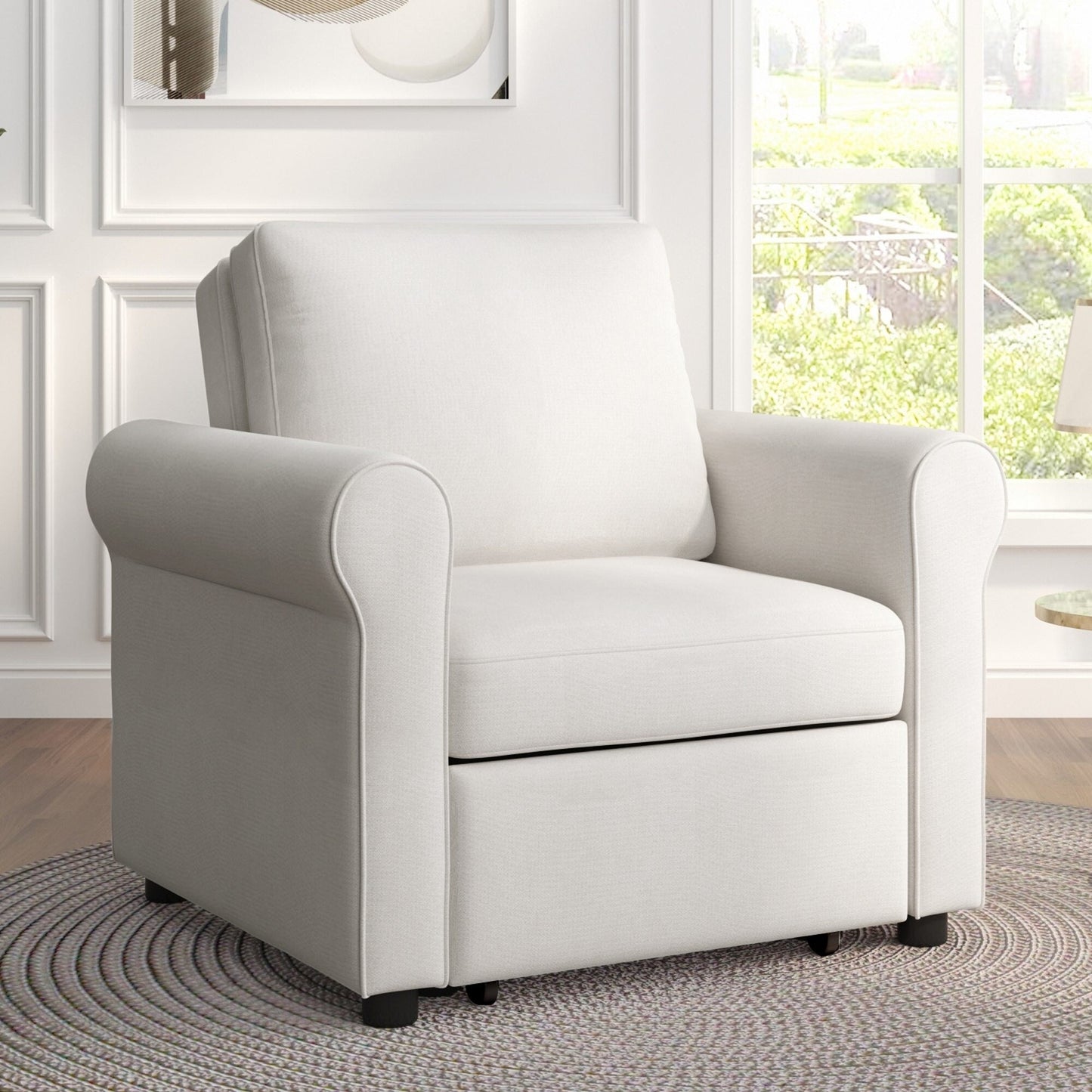 3-in-1 Adjustable Sleeper Sofa Bed, Pull Out Sofa Chair, Convertible Folding Bed for Living Room