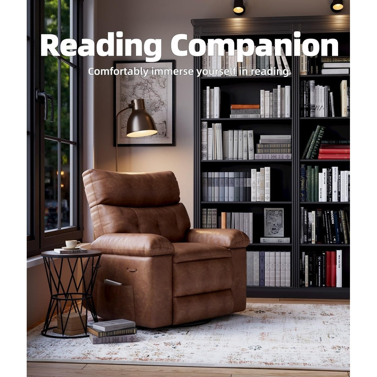 360° Swivel Oversized Recliner Chairs with Heat and Massage - Lazy Recliner Chair
