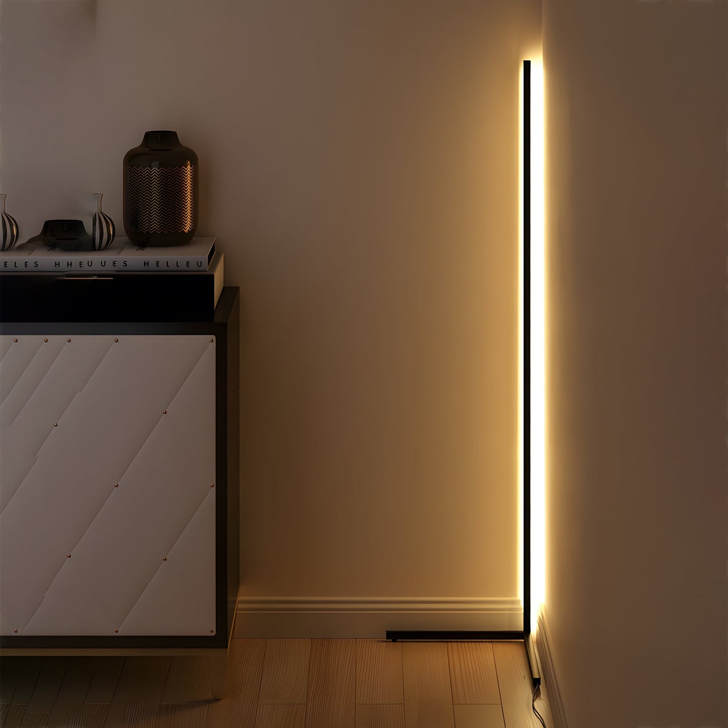 55 RGB Metal Corner Lamp Minimalist LED Floor Lamp