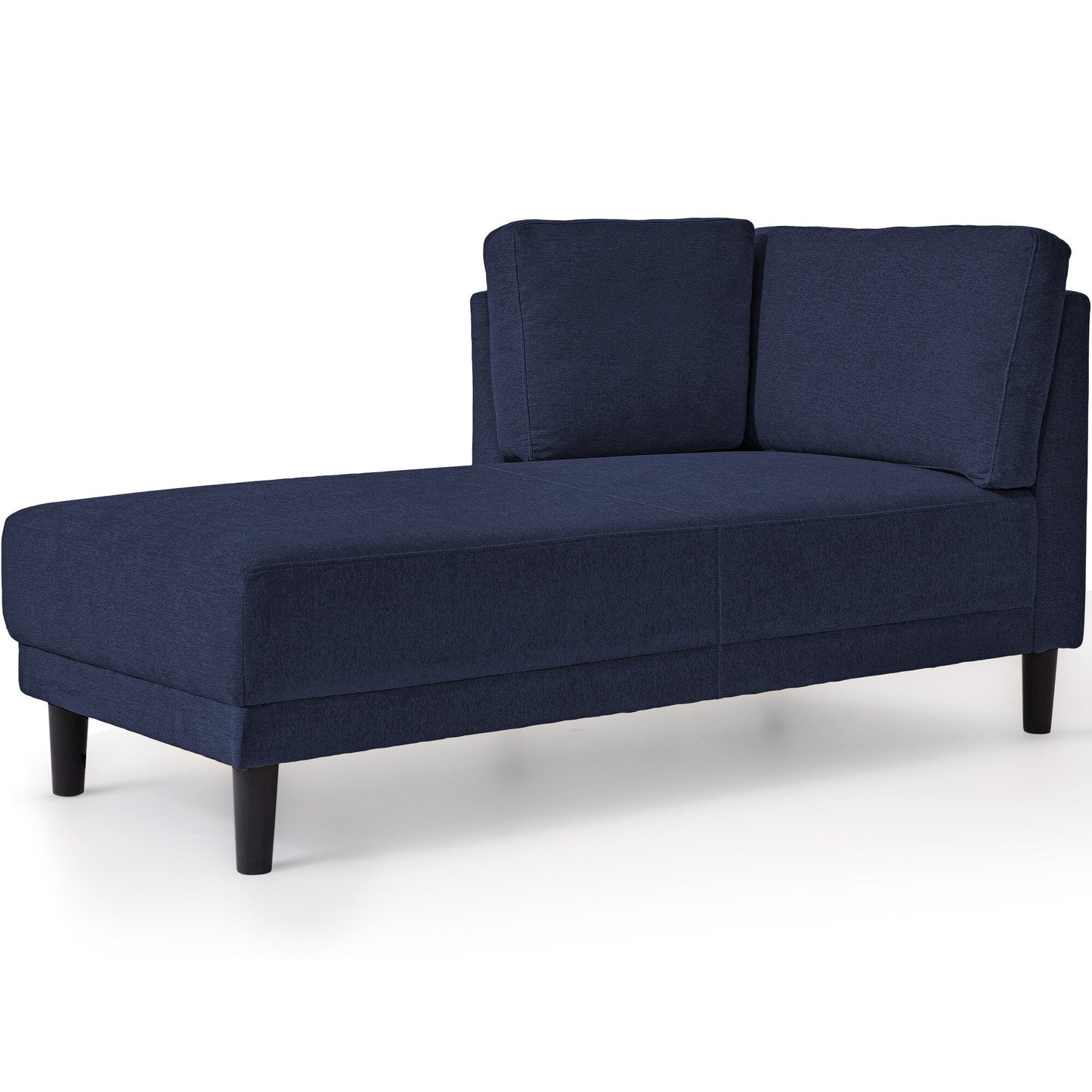 65 Modern Linen Corner Chaise Lounge with Removable Cushions, Sleeper Sofa Bed, Leisure Sofa, Upholstered Chaise Lounge