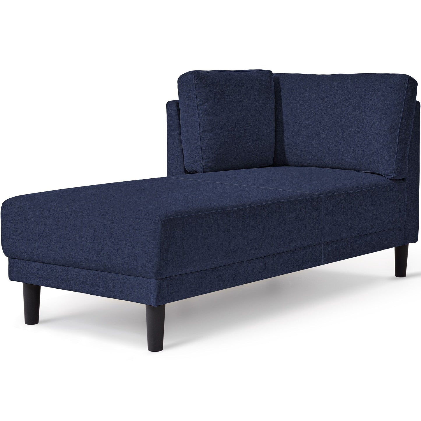 65 Modern Linen Corner Chaise Lounge with Removable Cushions, Sleeper Sofa Bed, Leisure Sofa, Upholstered Chaise Lounge