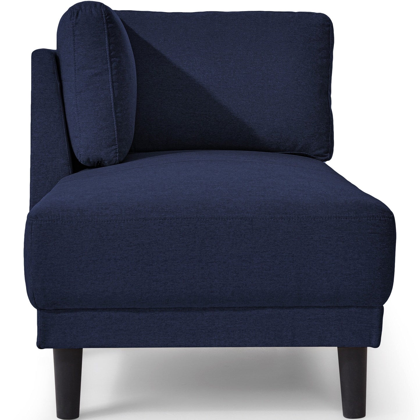 65 Modern Linen Corner Chaise Lounge with Removable Cushions, Sleeper Sofa Bed, Leisure Sofa, Upholstered Chaise Lounge