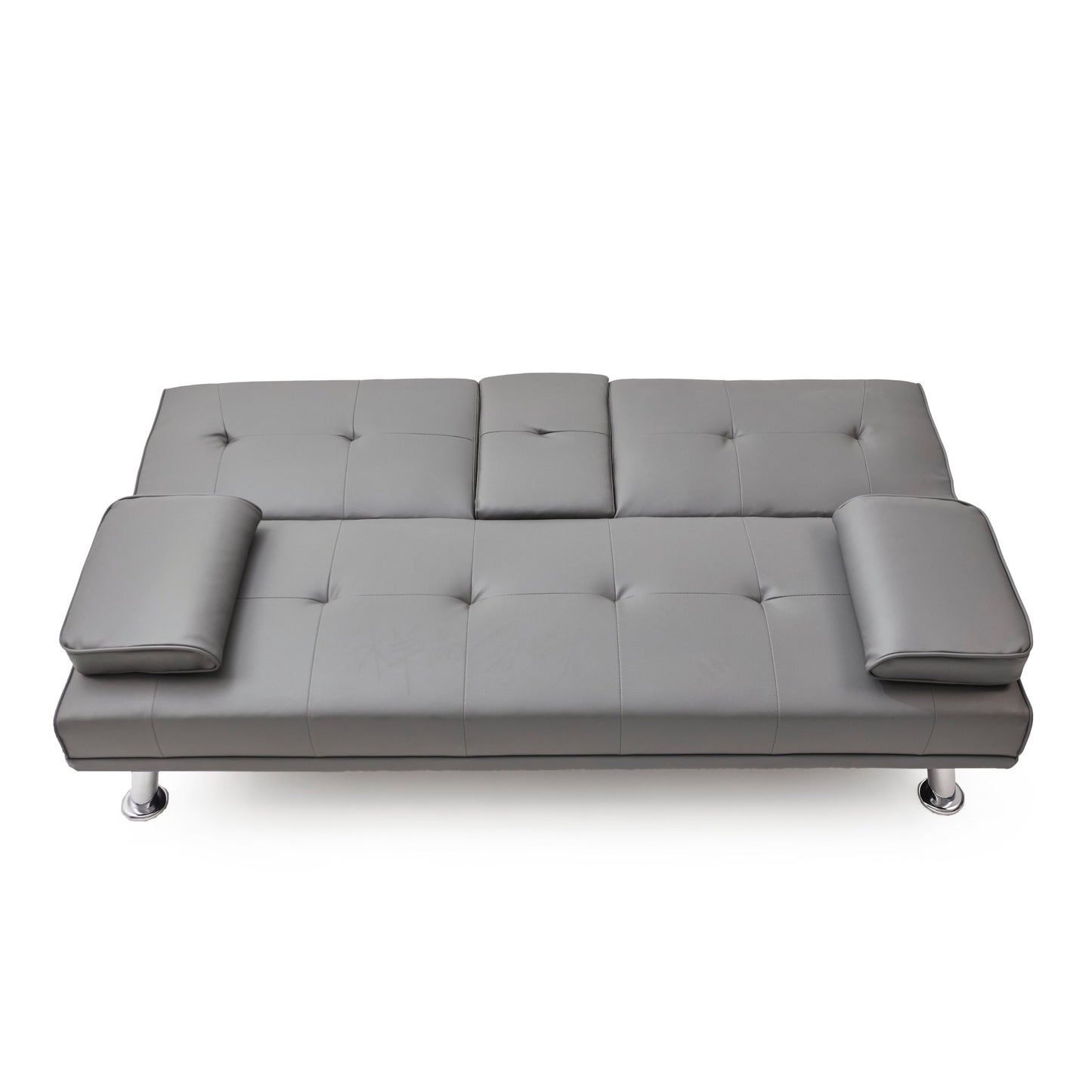 67 PU Multifunctional Double Folding Sofa Bed with Coffee Table