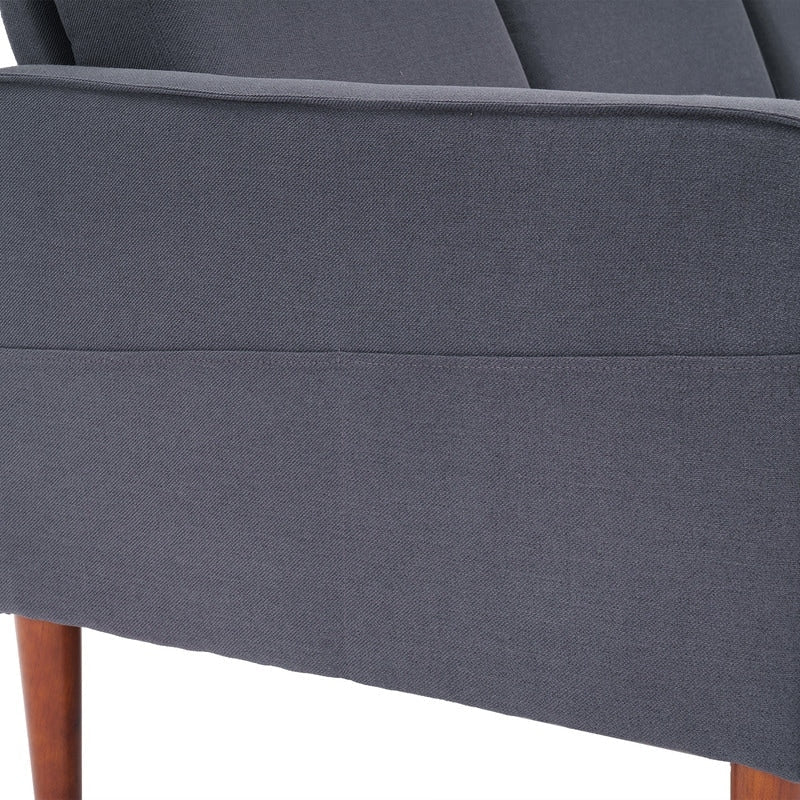 71.65 W. Linen American Armrest 3 Persons With Concubine Pedal Indoor Modular Sofa in Beige