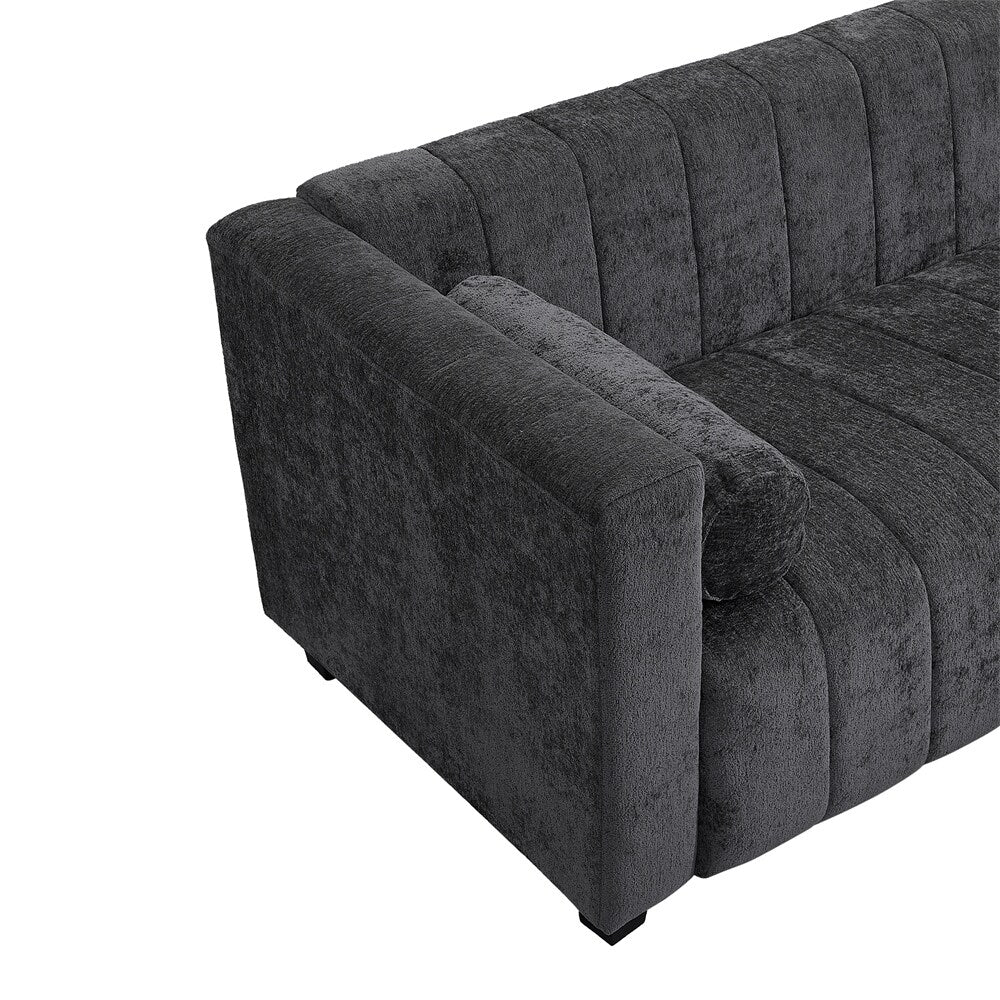 78.7 Chenille Upholstered Sofa with Legs