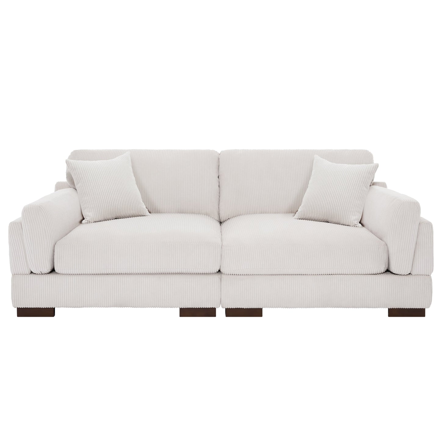 90 Loveseat Sofa Modern and Cozy Corduroy Couch