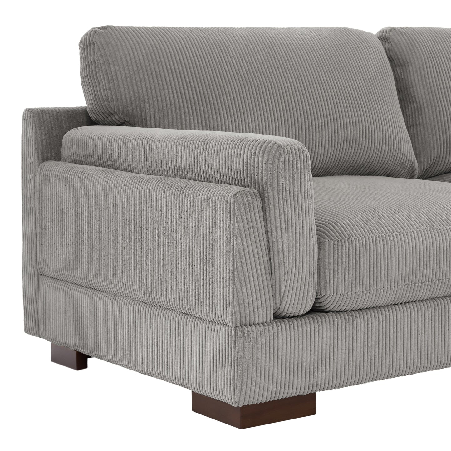 90 Loveseat Sofa Modern and Cozy Corduroy Couch