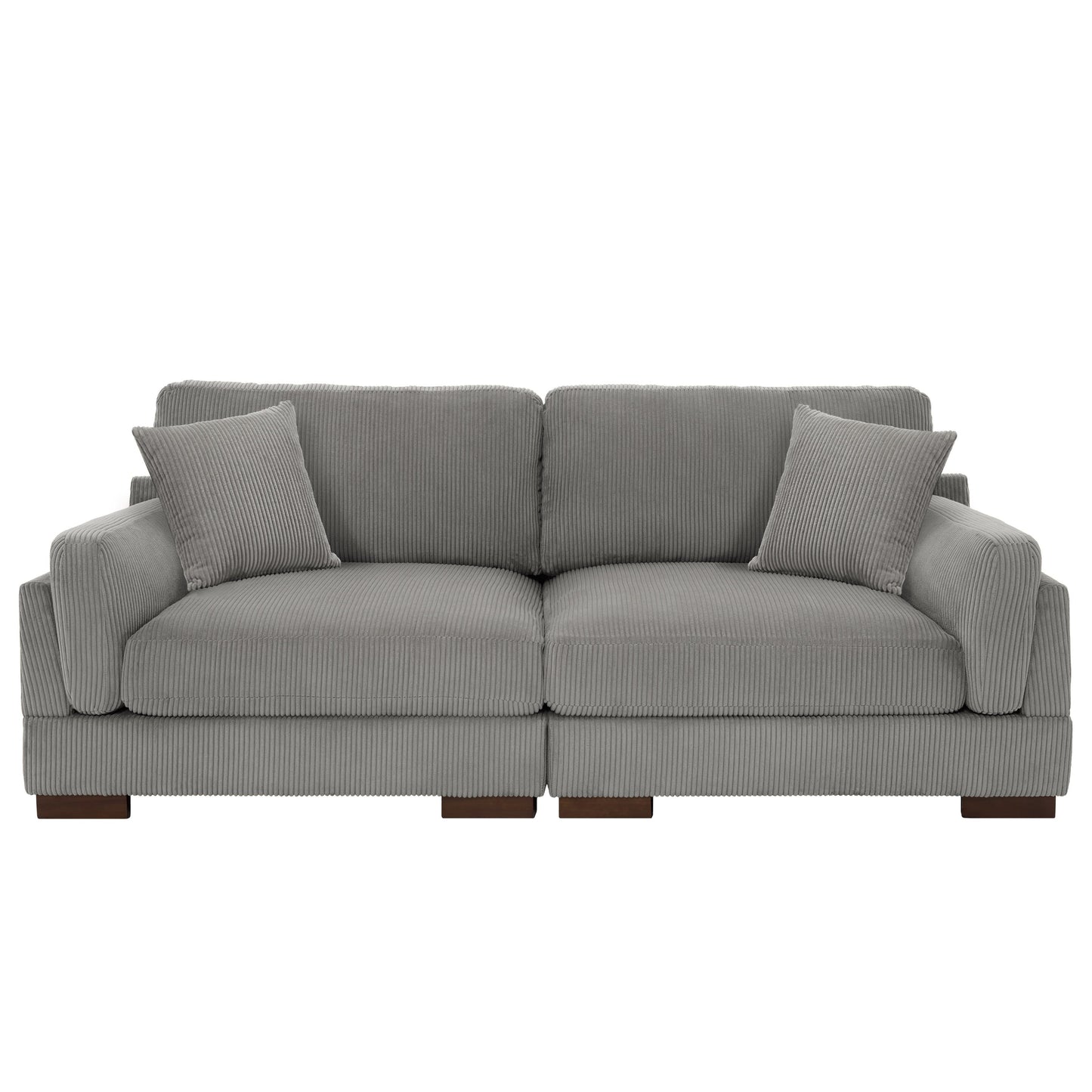 90 Loveseat Sofa Modern and Cozy Corduroy Couch
