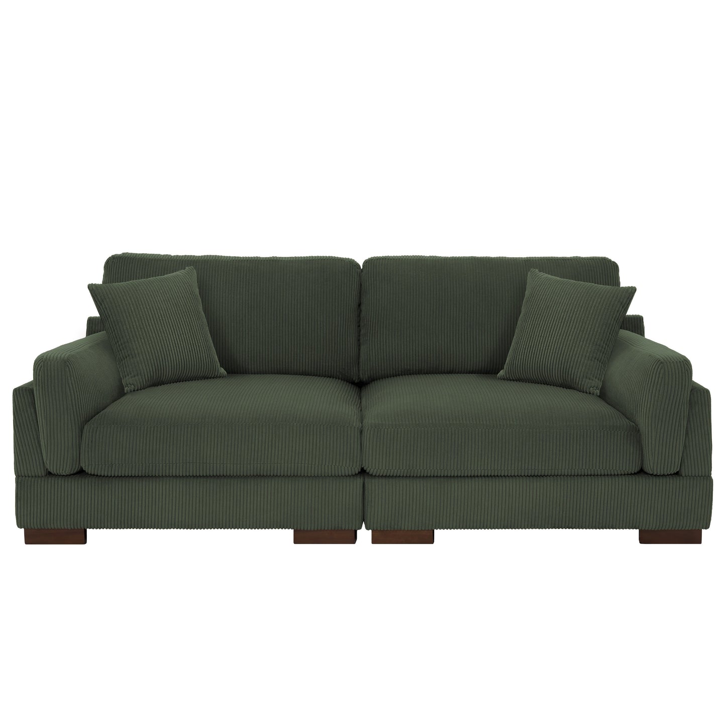 90 Loveseat Sofa Modern and Cozy Corduroy Couch