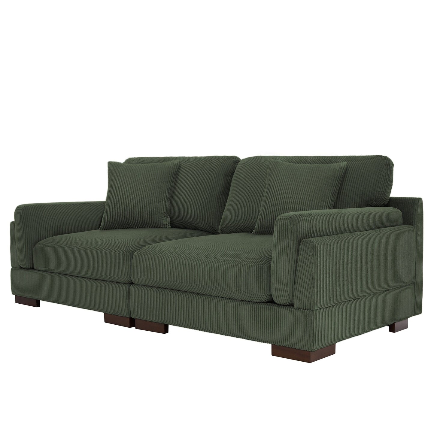 90 Loveseat Sofa Modern and Cozy Corduroy Couch