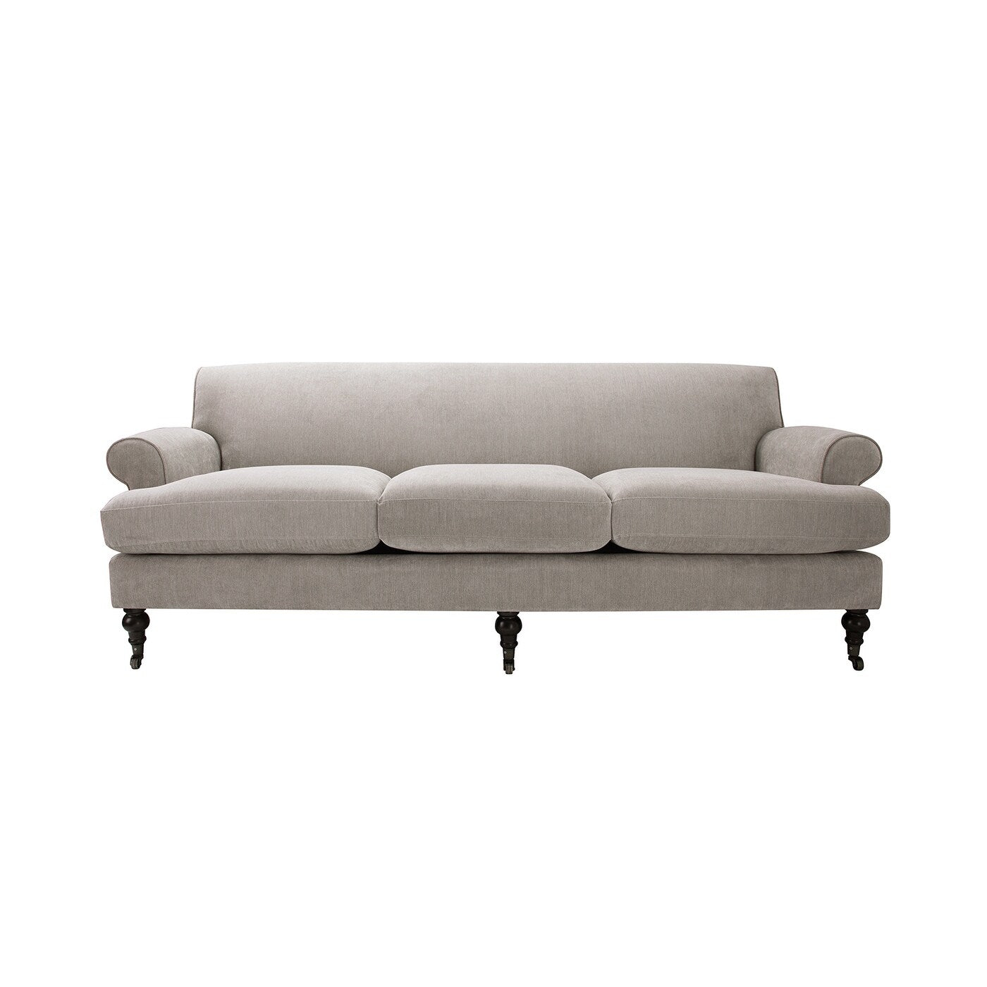 Alana Lawson 88 Inch Living Room Sofa â?Three Cushion Couch with Rolled Arms and Tight Back â?Minimal Assembly Required