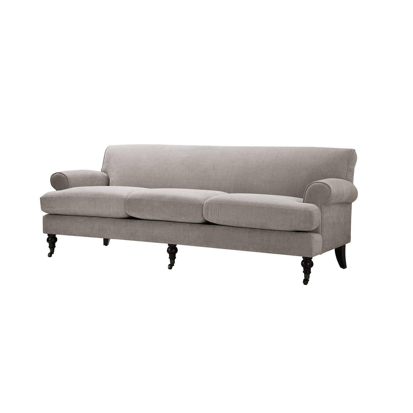Alana Lawson 88 Inch Living Room Sofa â?Three Cushion Couch with Rolled Arms and Tight Back â?Minimal Assembly Required