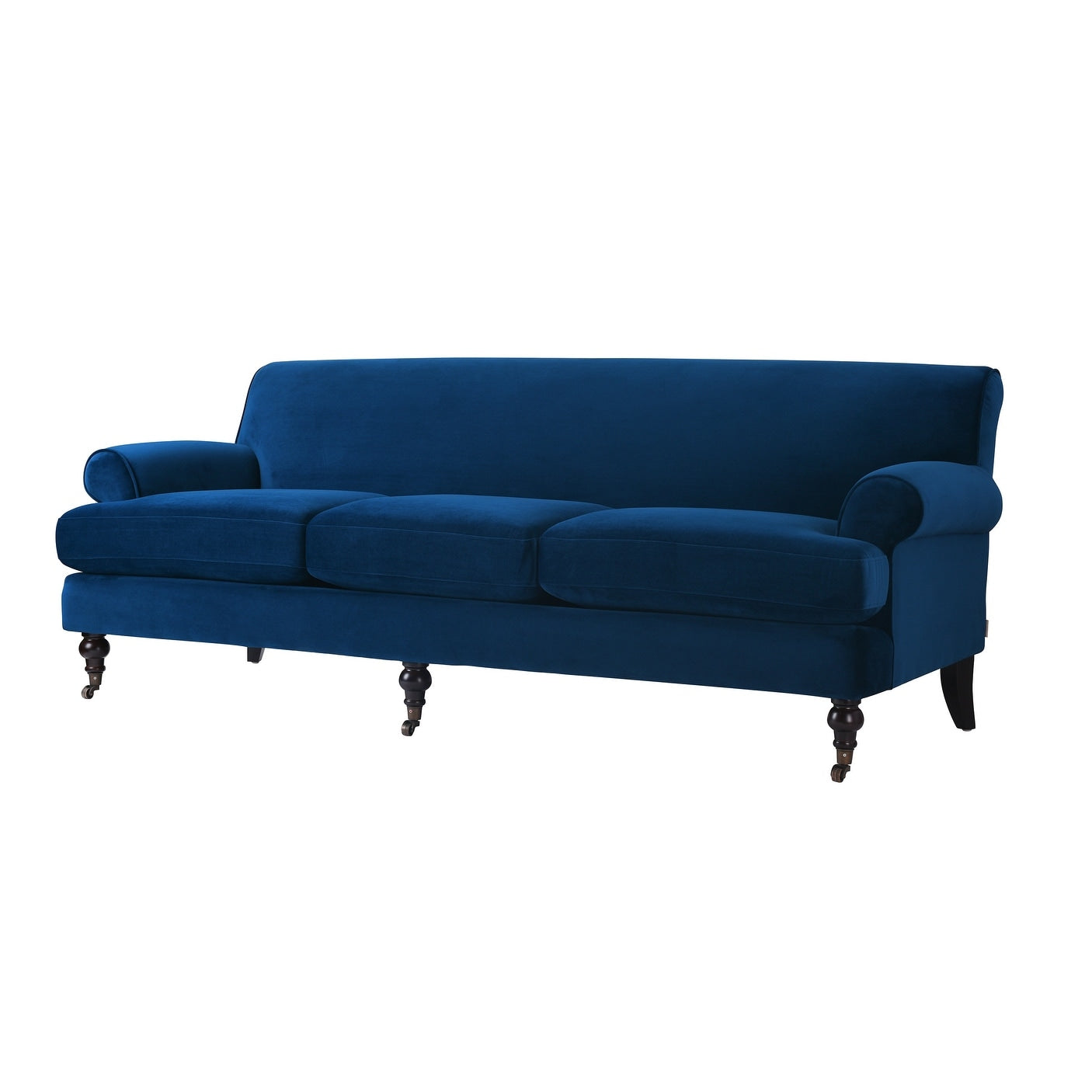Alana Lawson 88 Inch Living Room Sofa â?Three Cushion Couch with Rolled Arms and Tight Back â?Minimal Assembly Required
