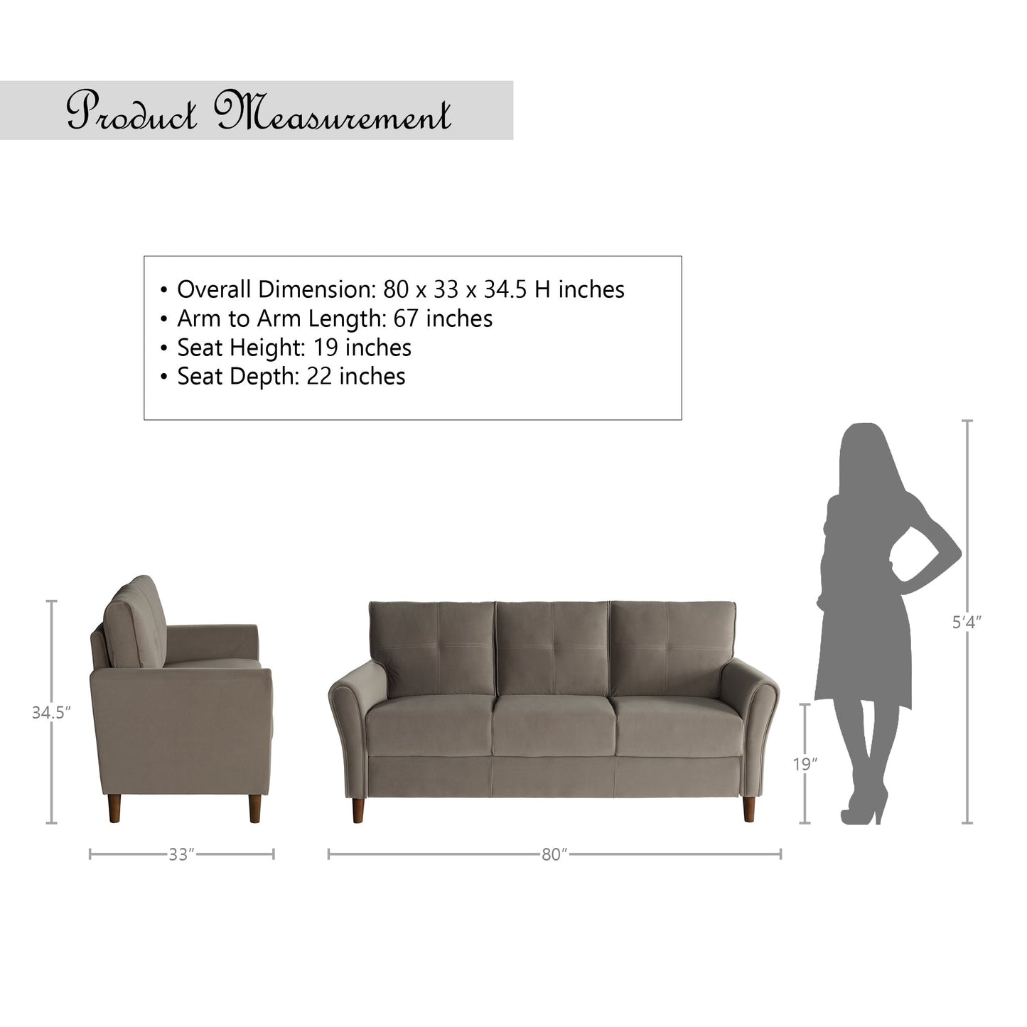 Avlona Tufted Velvet Sofa