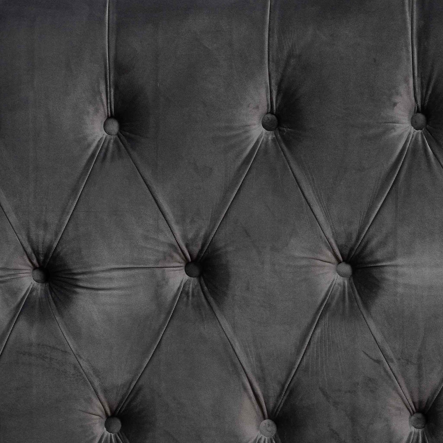Carolina Queen Bed Frame - Charcoal Velvet - Last One