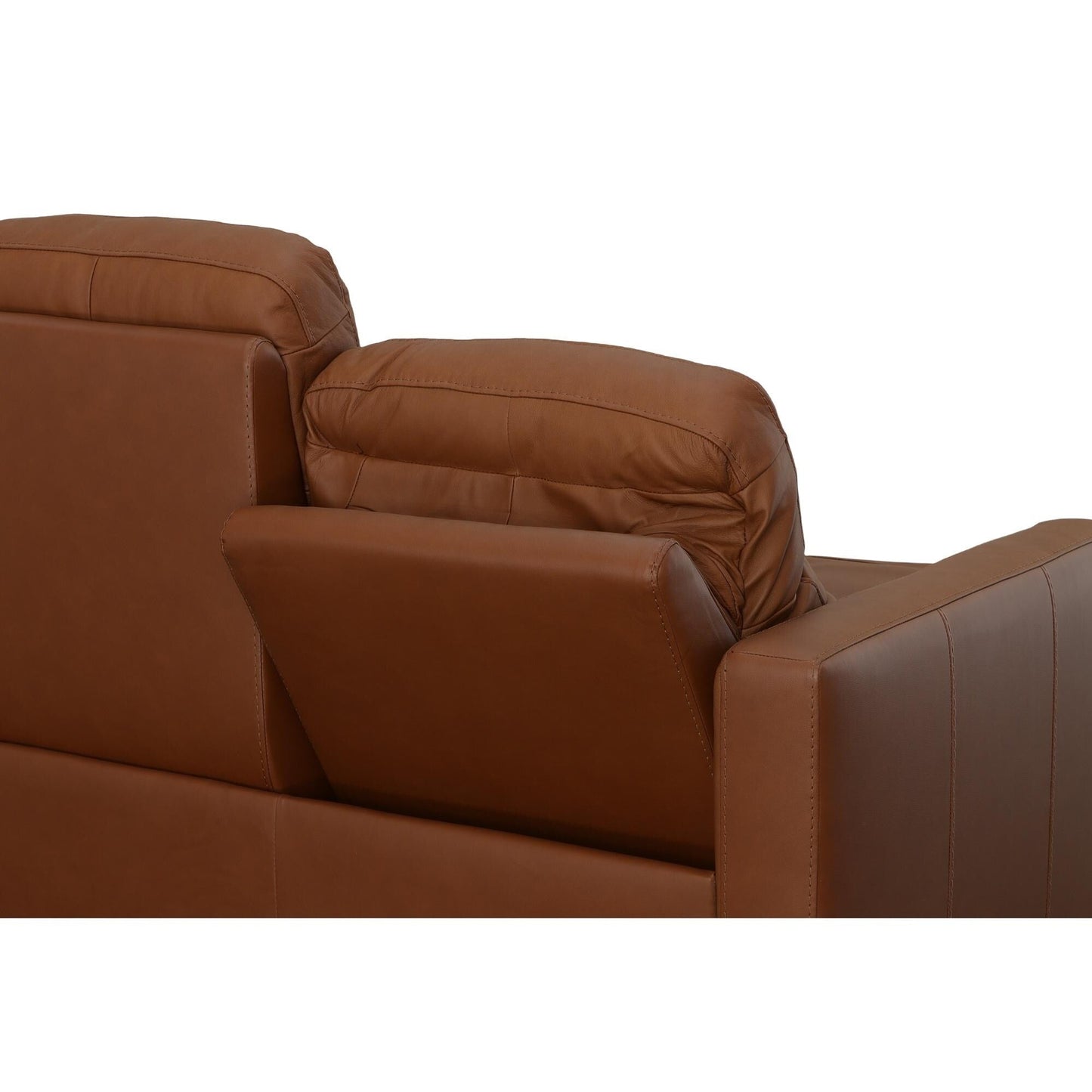 Broadway Leather Power Reclining Sofa with Power Headrests by Flexsteel