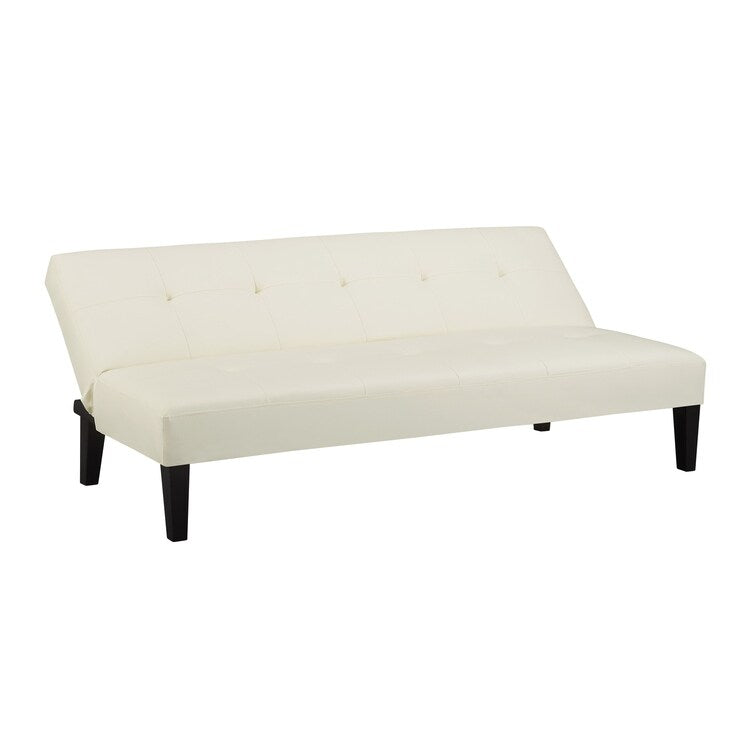 Ultimate Futon Sofa Collection: Futon Sofa with Armrest and Cupholders, Button Tufted Sofa with Wooden Legs