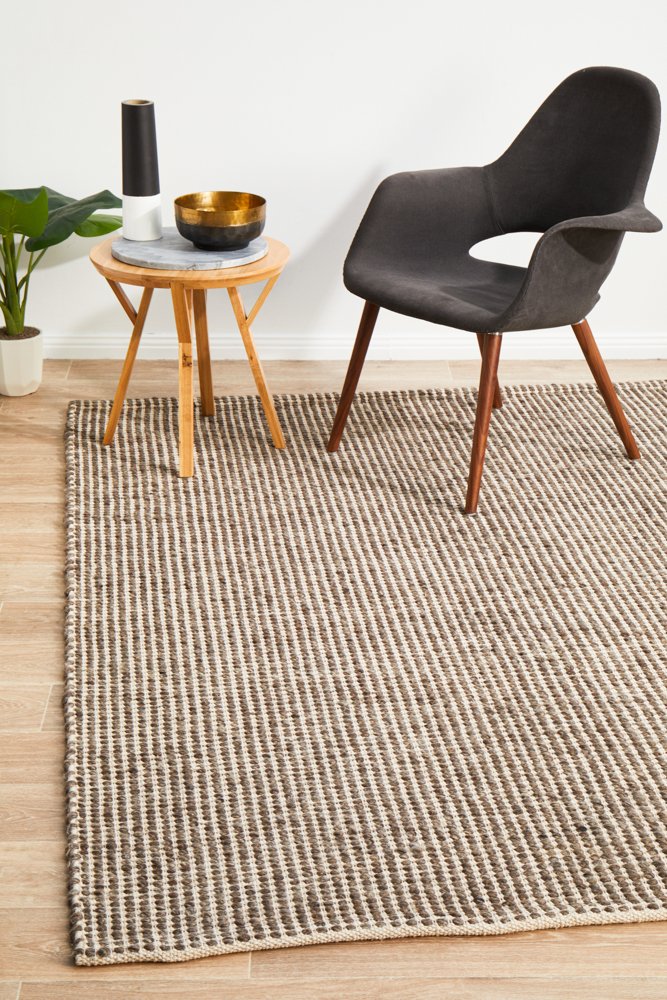 Carlos 320x230cm Felted Wool Rug - Brown