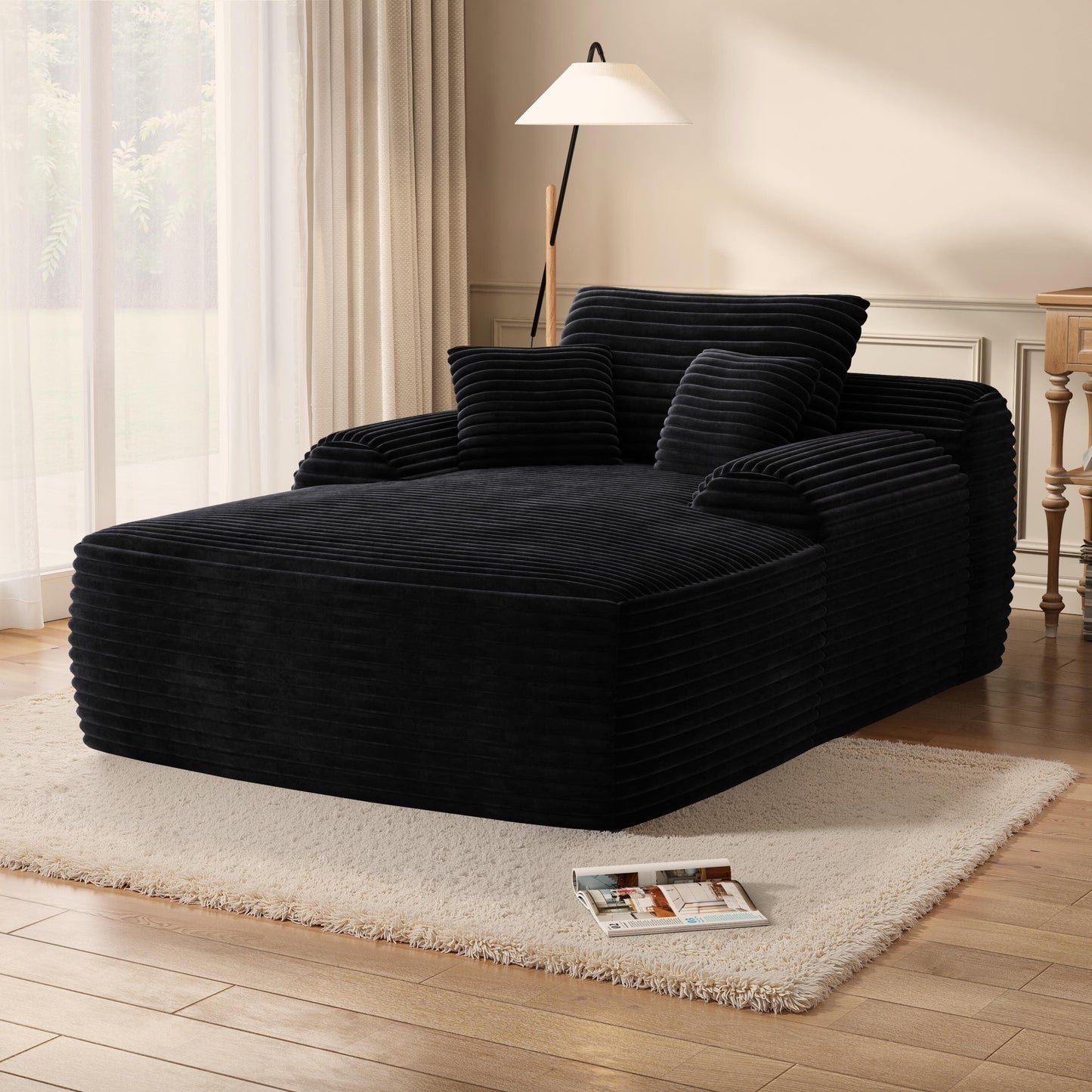 Chaise Lounge Chair, Couches for Living Room, Oversized Upholstered Sleeper Indoor, Cloud Sofa Bed Indoor Deep Seat