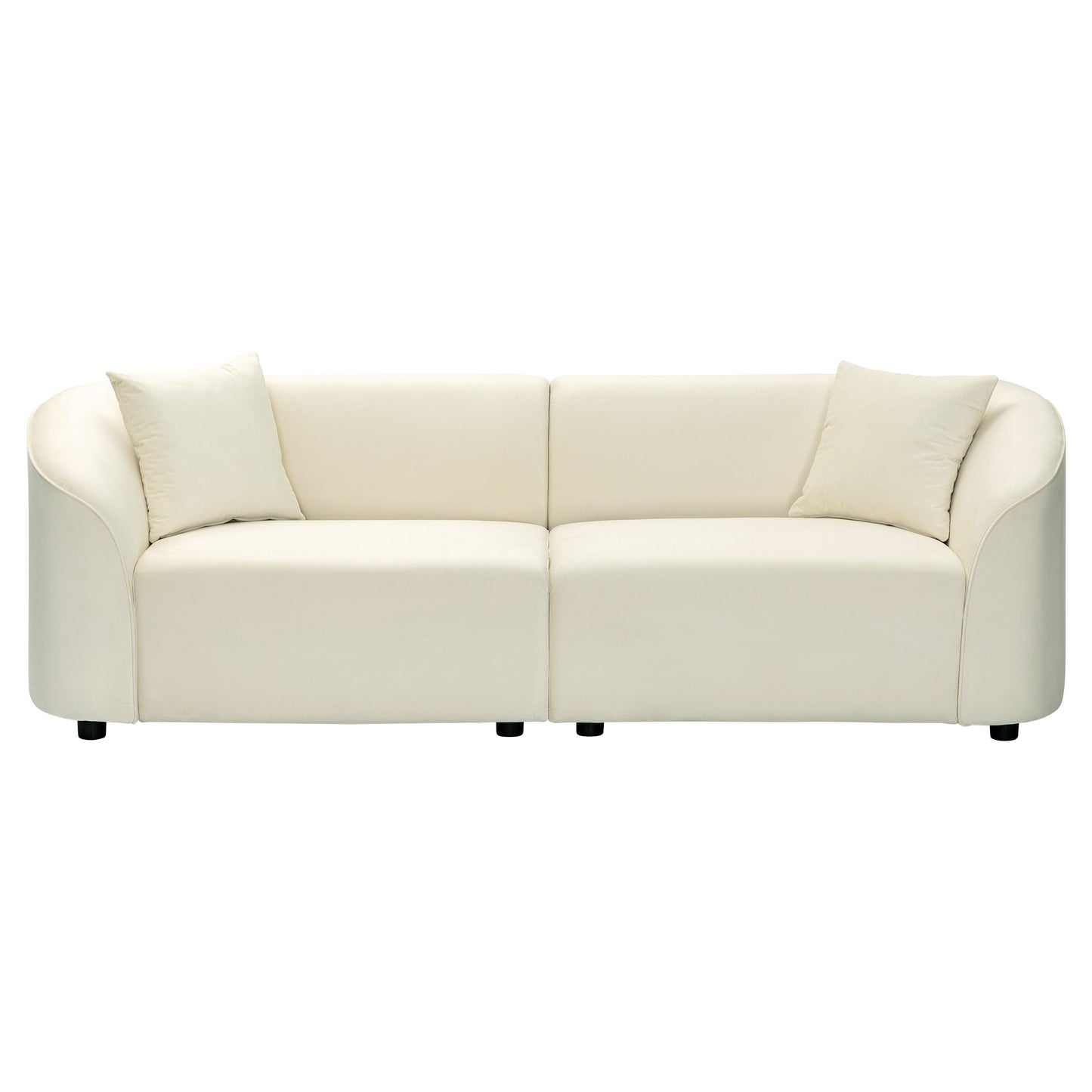 Christopher Knight Home - Allegra Sculptural 87â?Curved Sofa