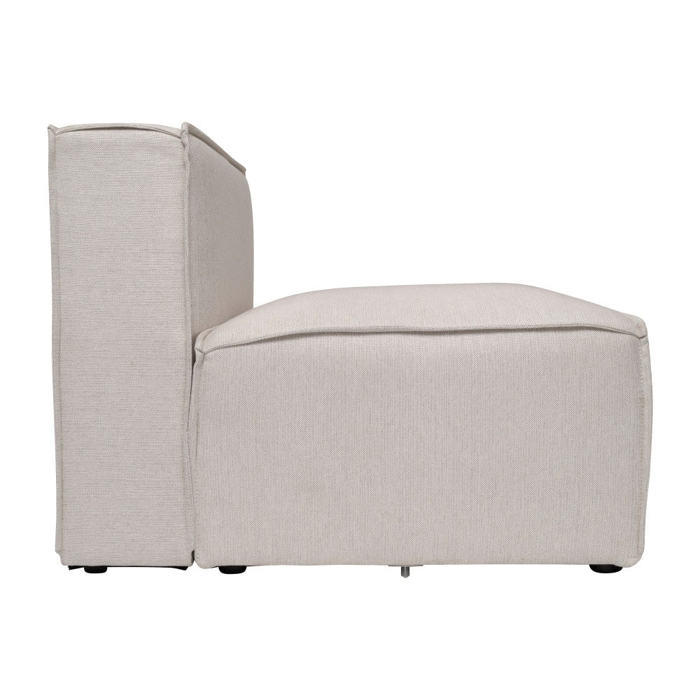 Contemporary Modular Sectional Sofa Armless Middle Chair - 36.75D x 28.25W x 28H