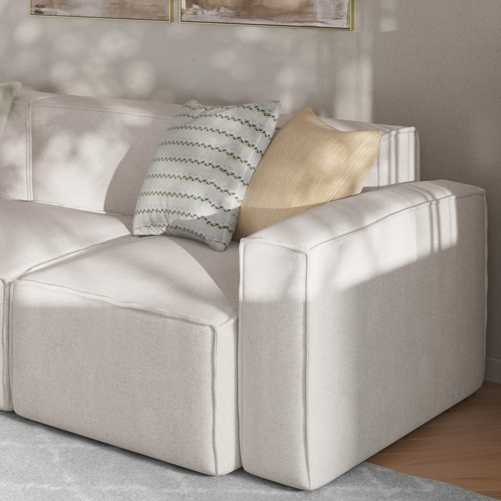 Contemporary Modular Sectional Sofa Right Side Chair with Armrest