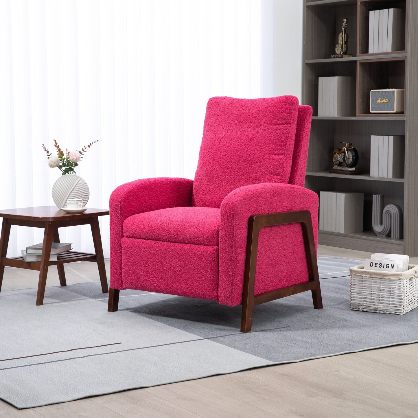 Coolmore Recliner Chair Adjustable Home Theater Single Fabric Recliner Sofa - 29.53 x 30.71 x 40.16