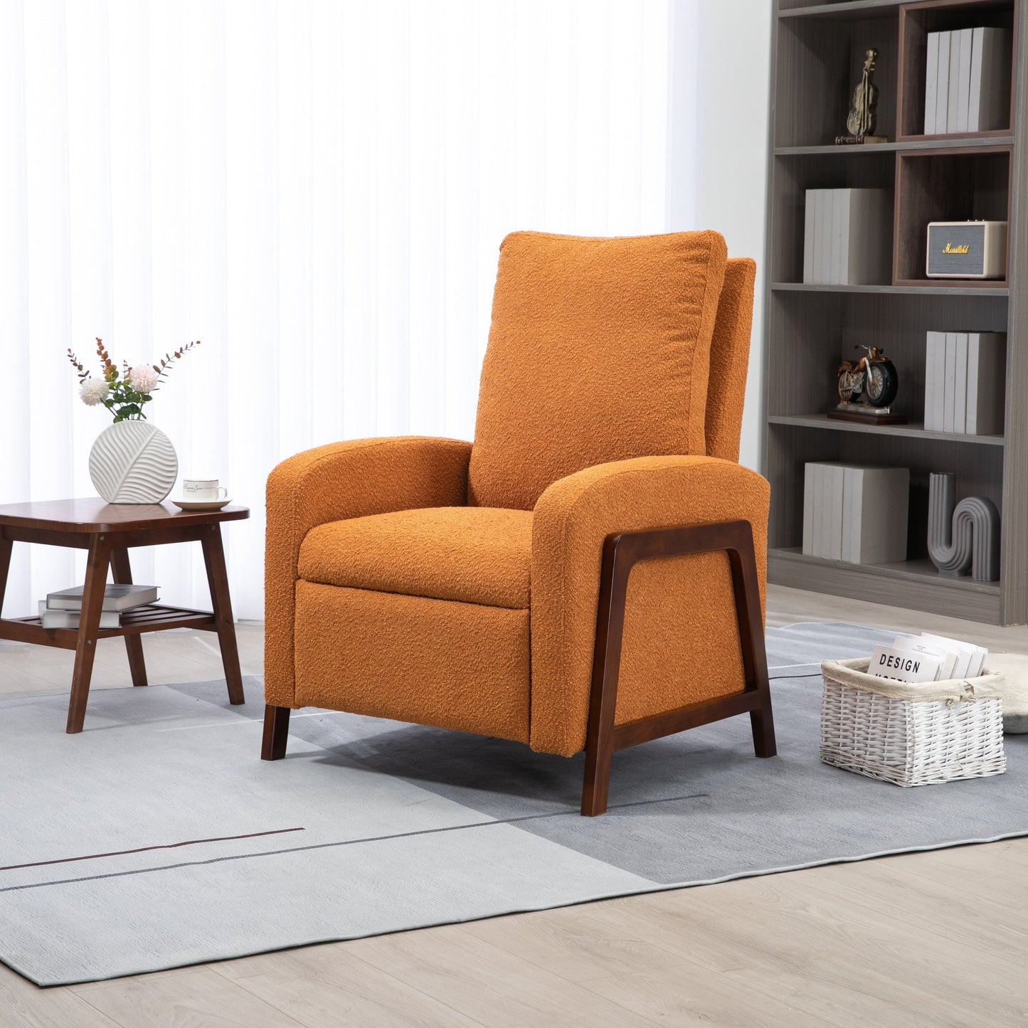 Coolmore Recliner Chair Adjustable Home Theater Single Fabric Recliner Sofa - 29.53 x 30.71 x 40.16