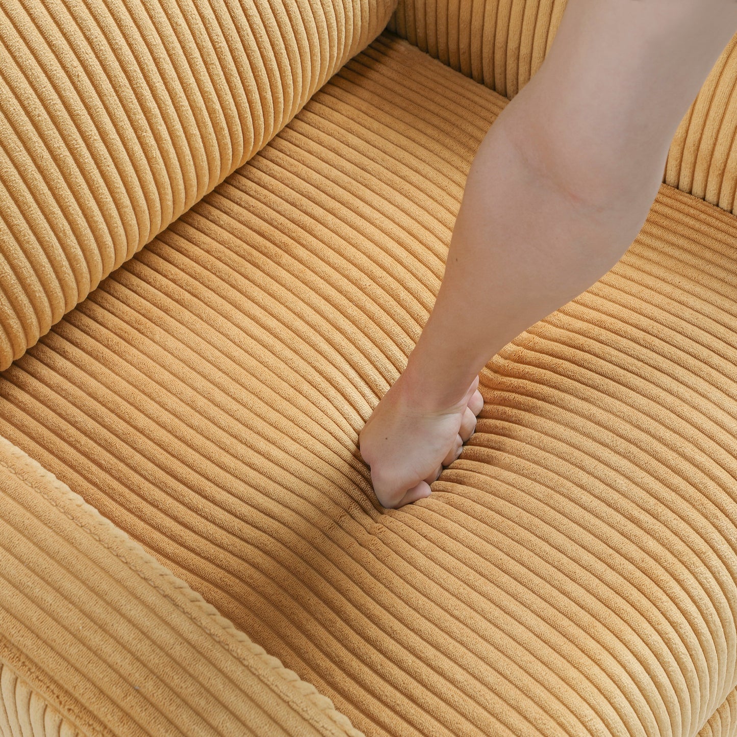 Covelo Corduroy Push Back Reclining Chair