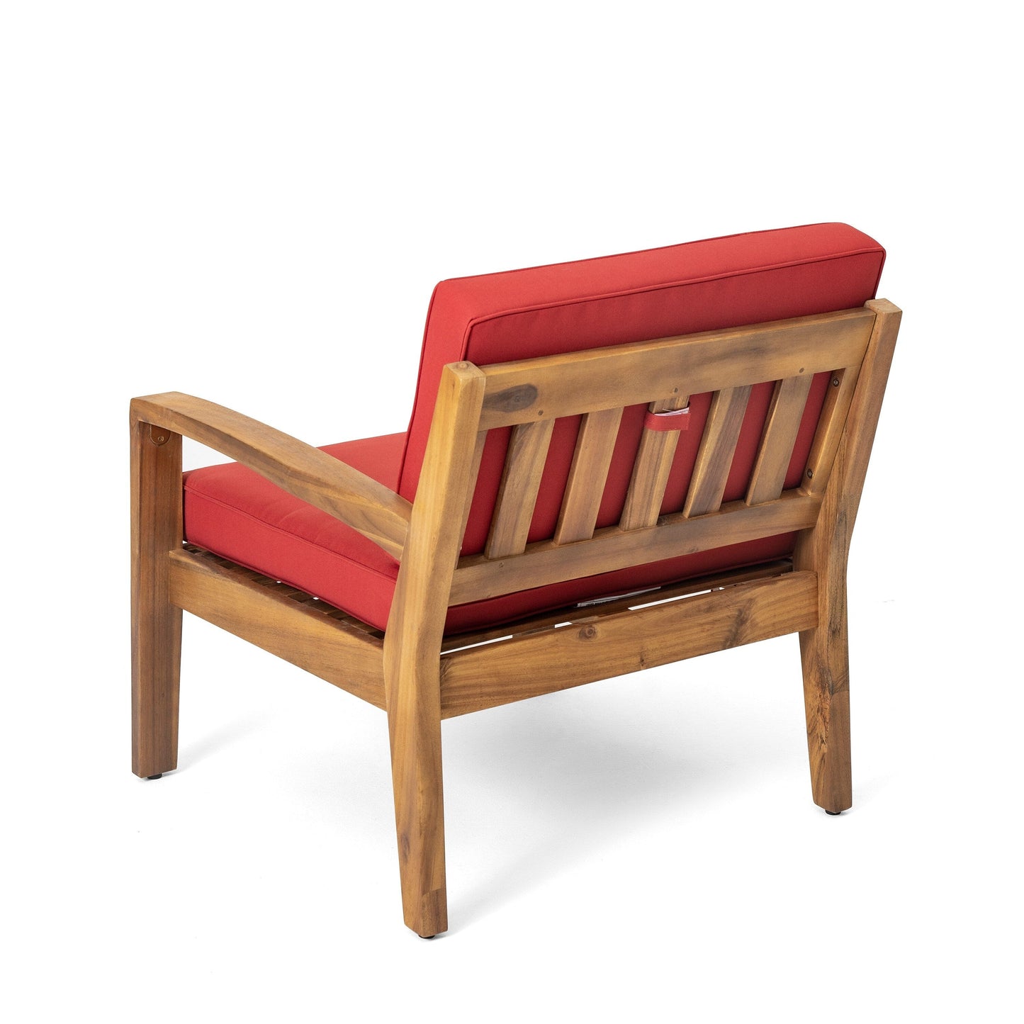 Creta Left and Right Arm Sofa Chair Set, 30 Inch Detachable, Red Brown