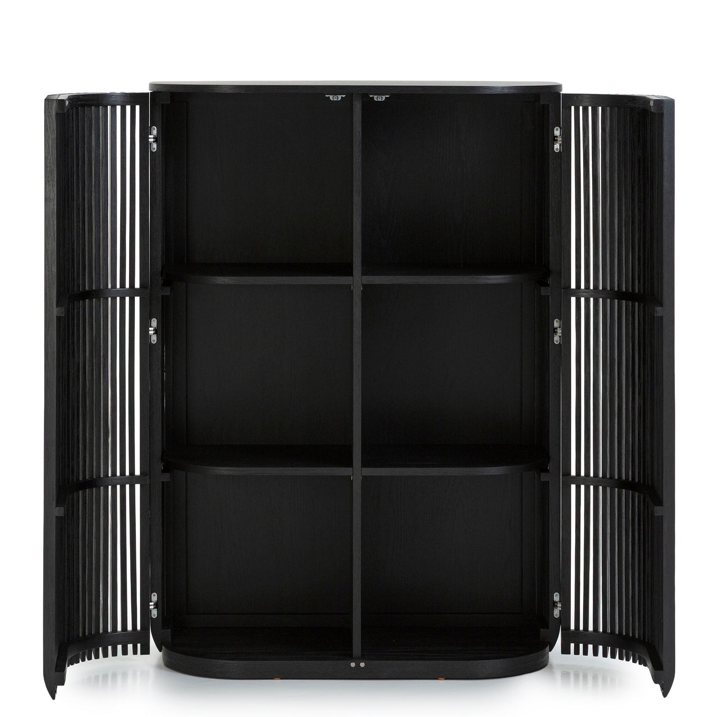 Arvena 1.35m (H) High Board Unit - Black Stain