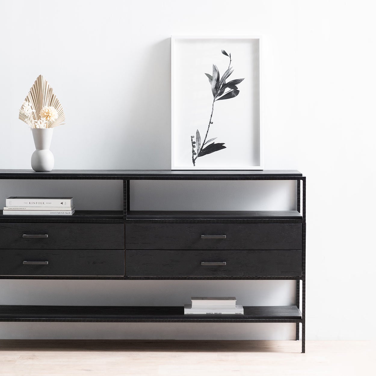 Arron 1.6m Sideboard Unit - Full Black