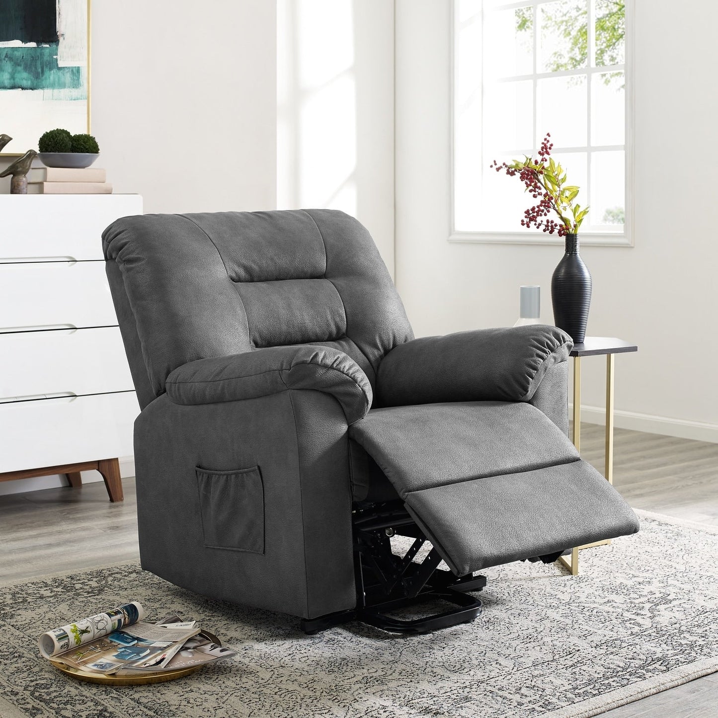 Electric Power Lift Recliner Chair Sofa, Remote Controlled Power Lift Chair, Comfortable Power Lift Recliners for Elderly