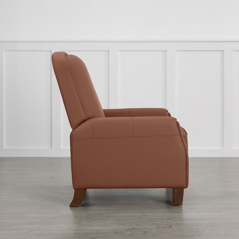 Elias Push Back Recliner for Adults Faux Leather Chair for Living Room