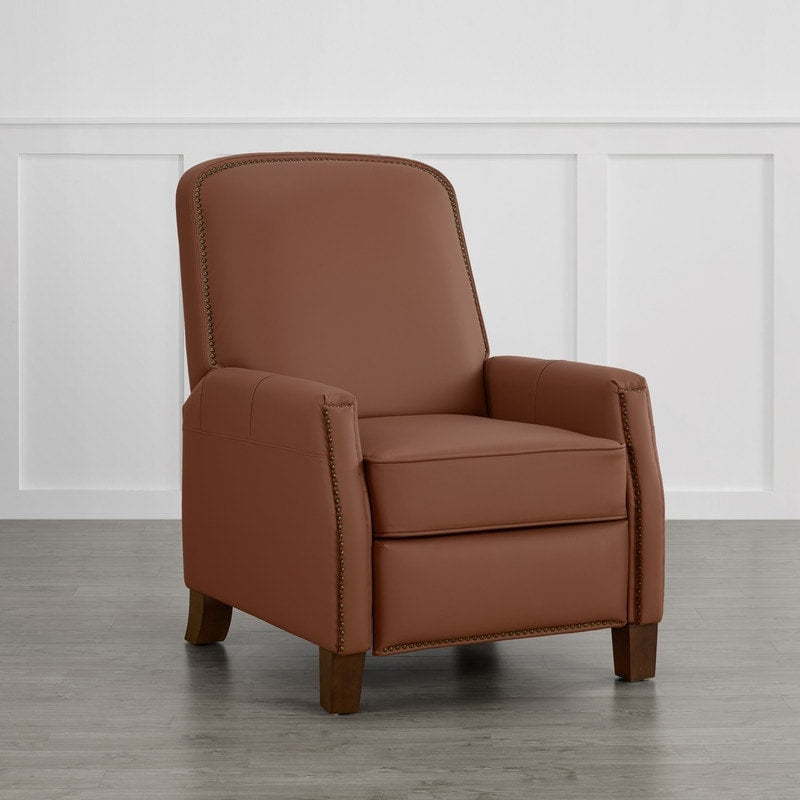 Elias Push Back Recliner for Adults Faux Leather Chair for Living Room