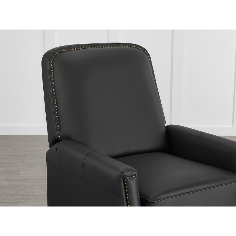 Elias Push Back Recliner for Adults Faux Leather Chair for Living Room