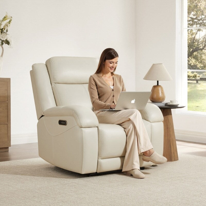 Hadlee Power Recliner Chairs with Power Headrest Charging Ports