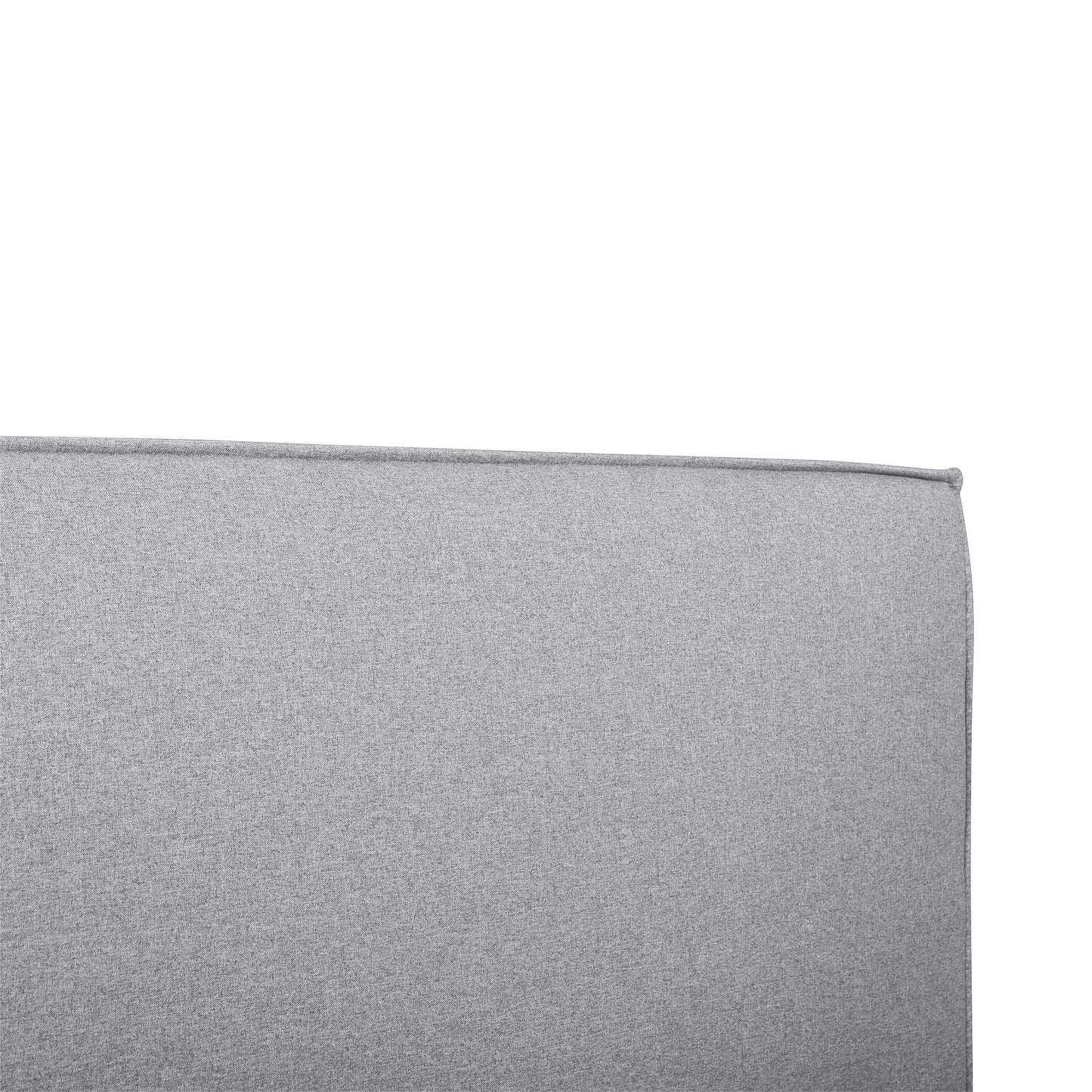 Castillo Fabric King Bed Frame - Pearl Grey