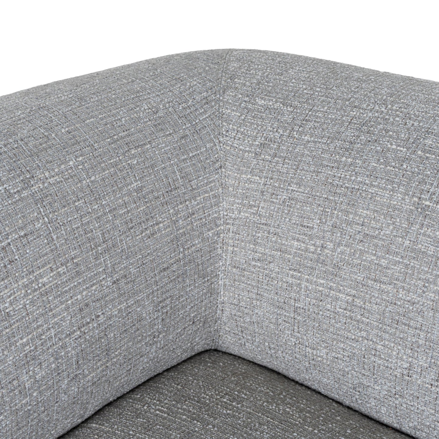 Carina Right Chaise Sofa - Chrome Grey