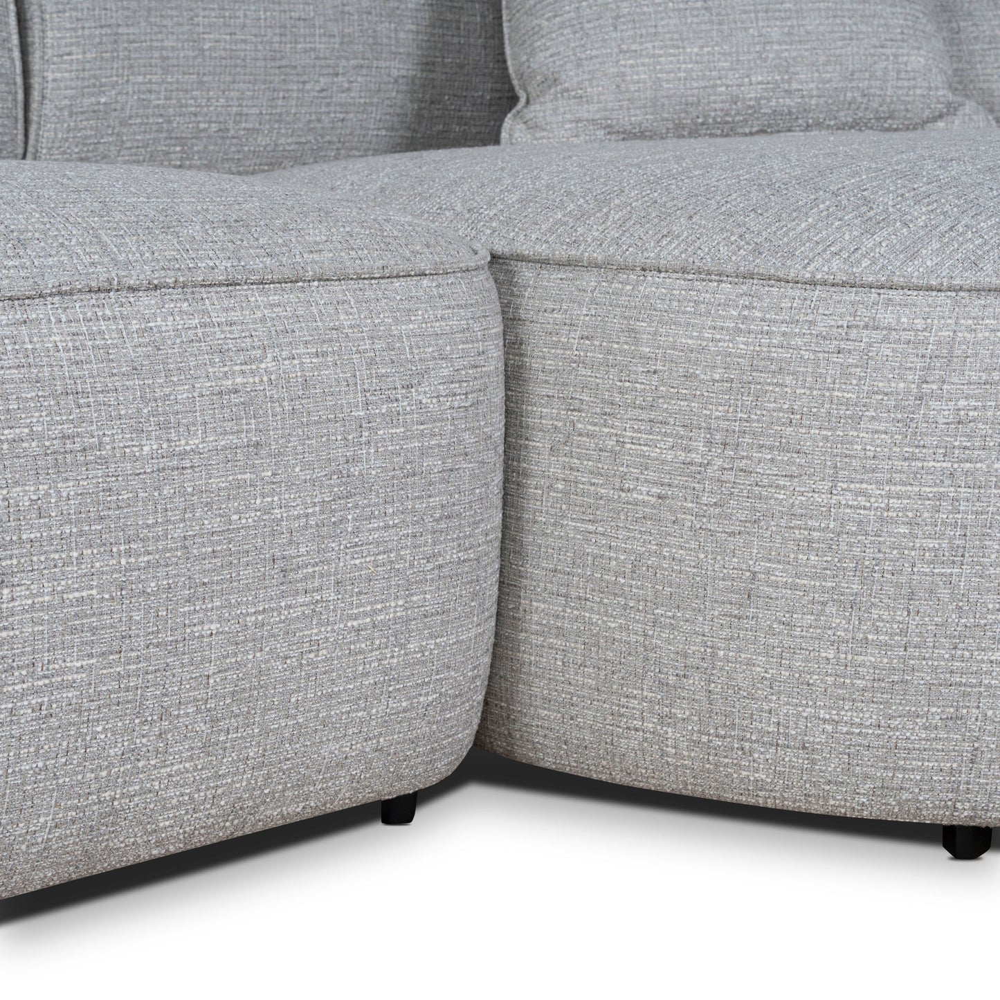 Carina Right Chaise Sofa - Chrome Grey
