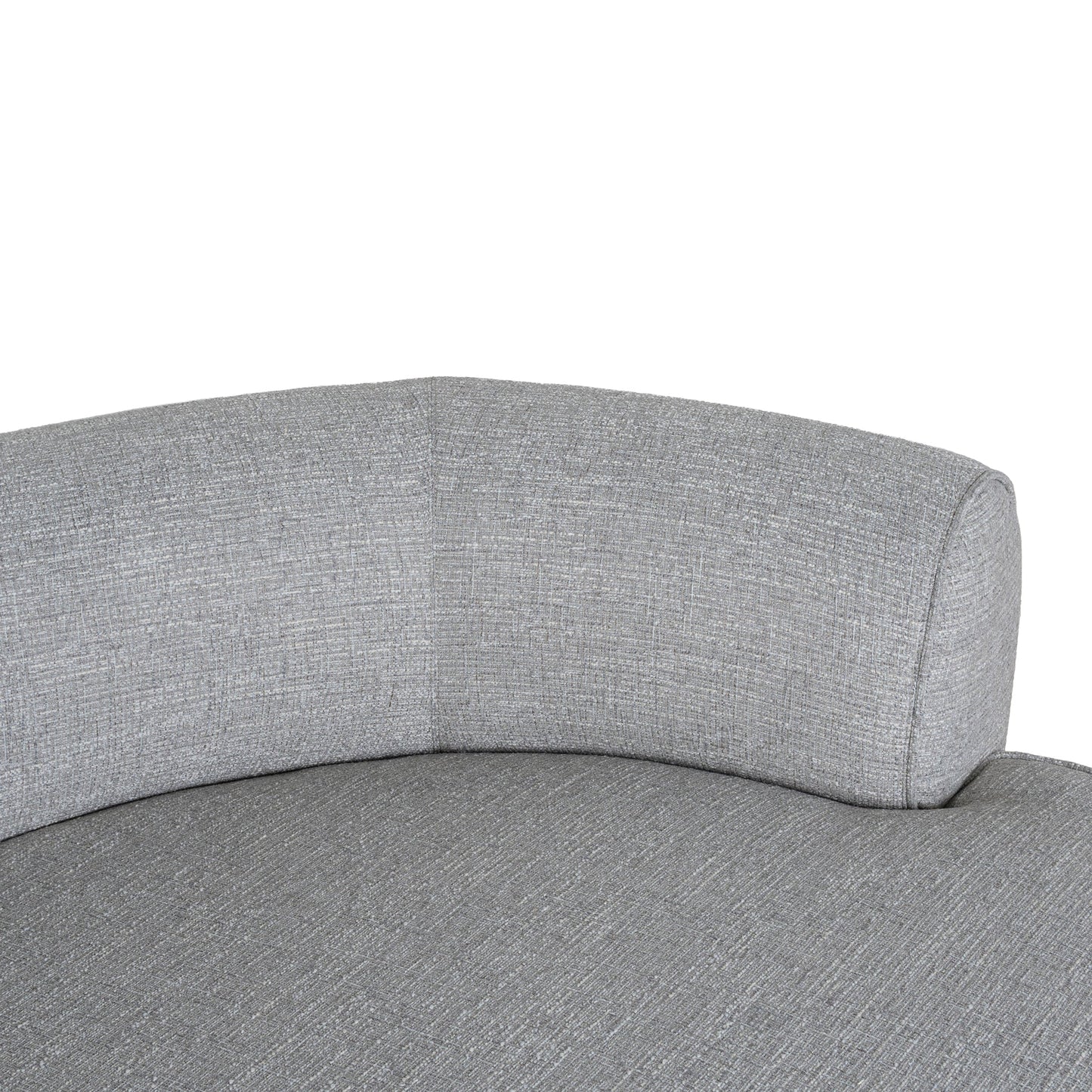 Carina Right Chaise Sofa - Chrome Grey
