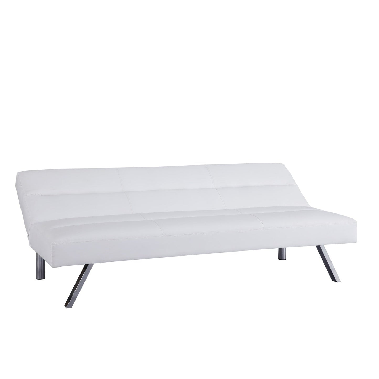 Modern Futon Sofa Bed, Convertible Sofa Futon, Split Back Linen Sleeper Couch for Living Room