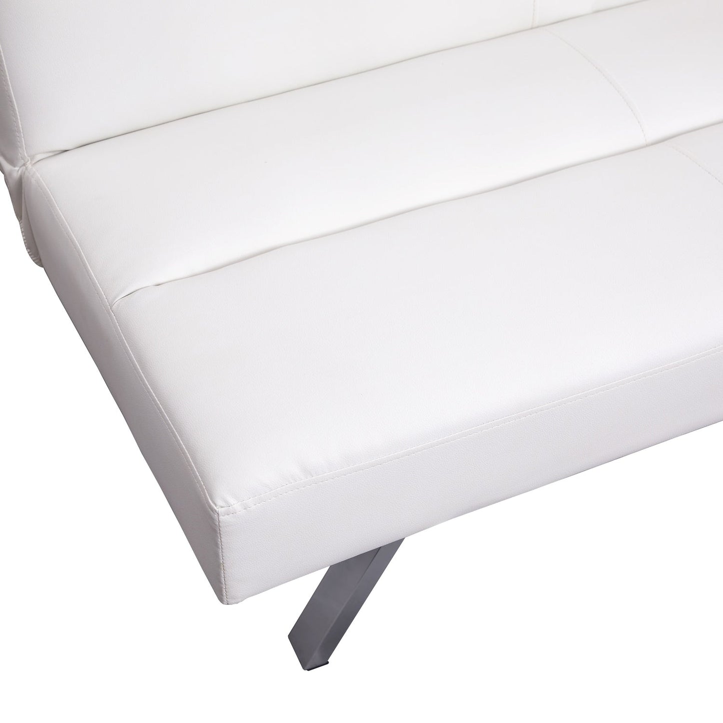 Modern Futon Sofa Bed, Convertible Sofa Futon, Split Back Linen Sleeper Couch for Living Room