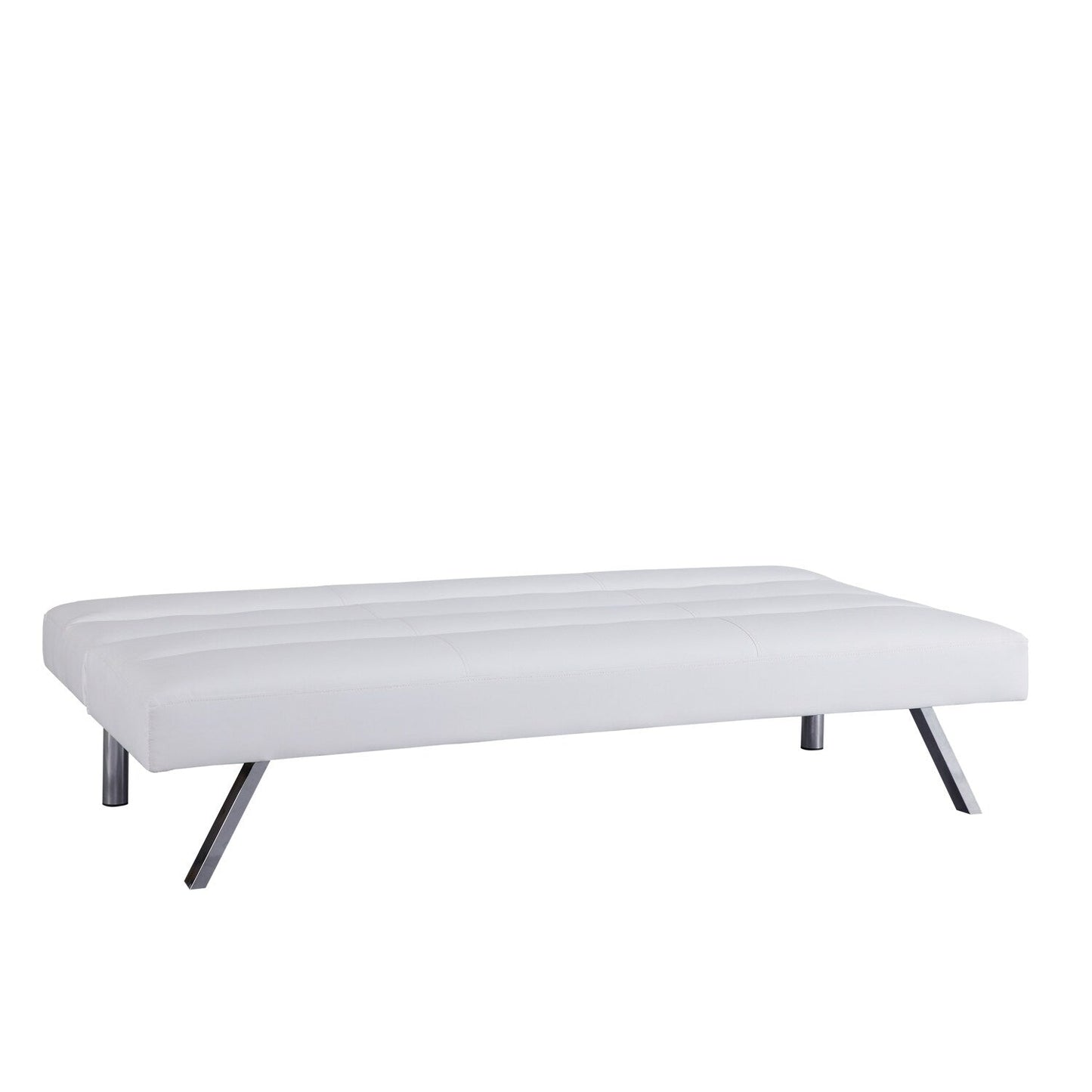 Modern Futon Sofa Bed, Convertible Sofa Futon, Split Back Linen Sleeper Couch for Living Room