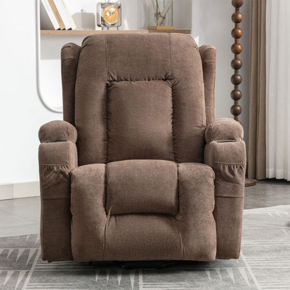 Modern Power Lift Recliner Chair w/Massage Heat, Infinite Position