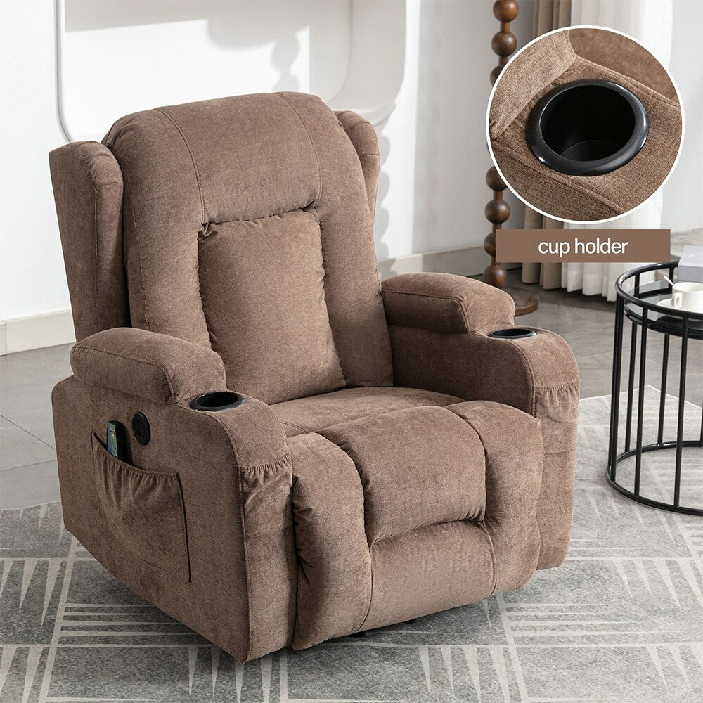 Modern Power Lift Recliner Chair w/Massage Heat, Infinite Position