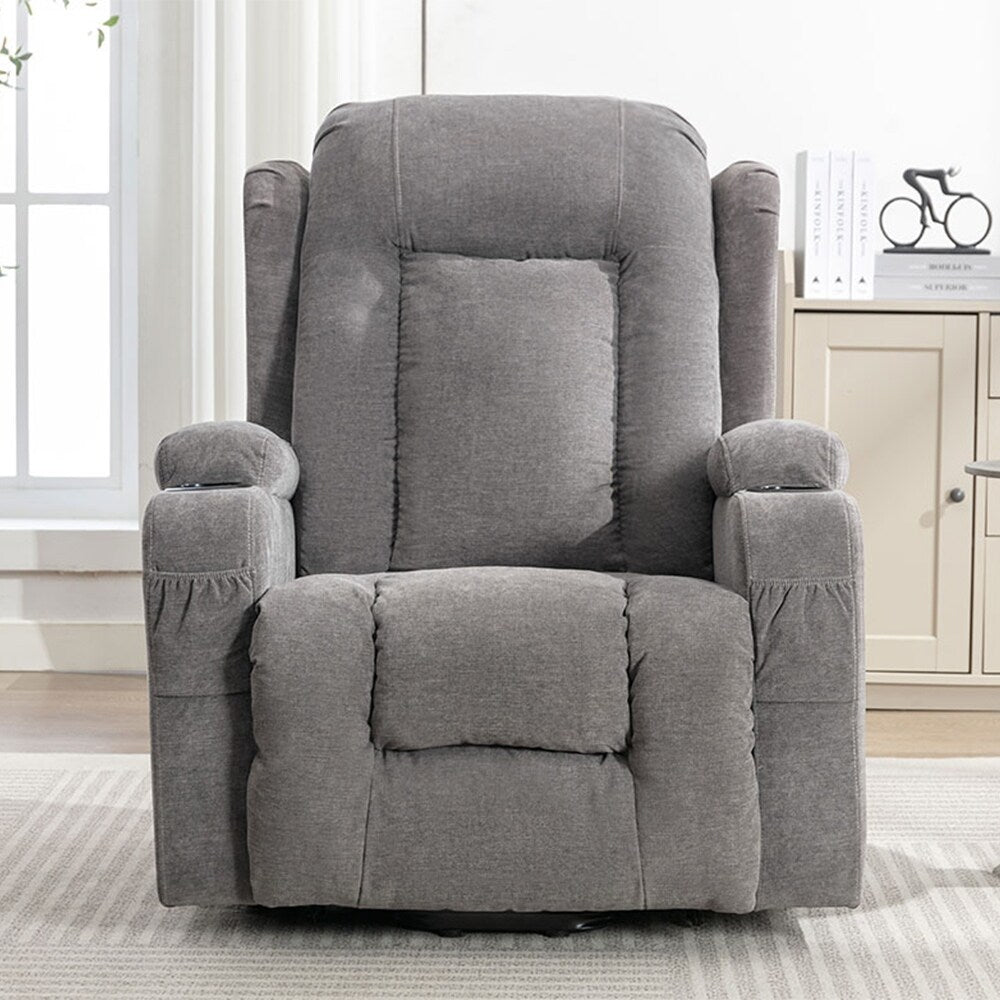 Modern Power Lift Recliner Chair w/Massage Heat, Infinite Position