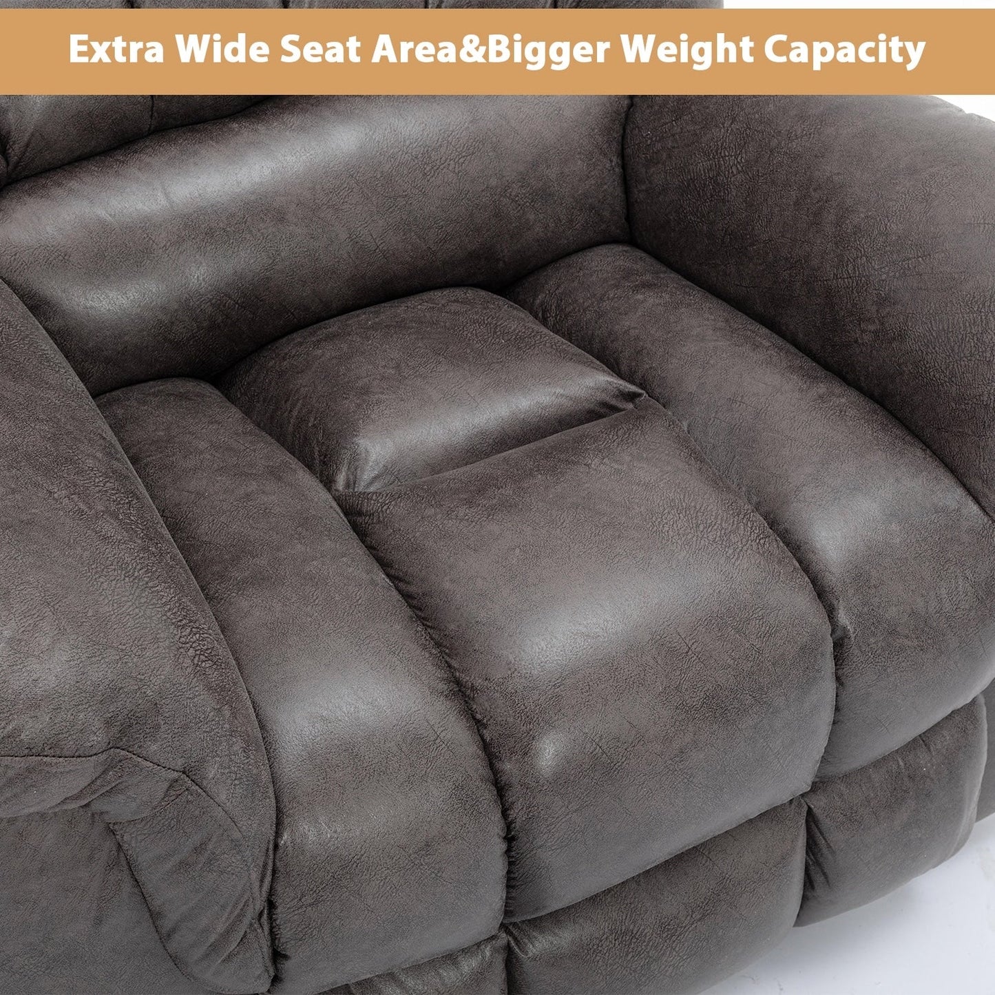 42 Wide Oversize Power Lift Recliner Chair with Massage and Heating