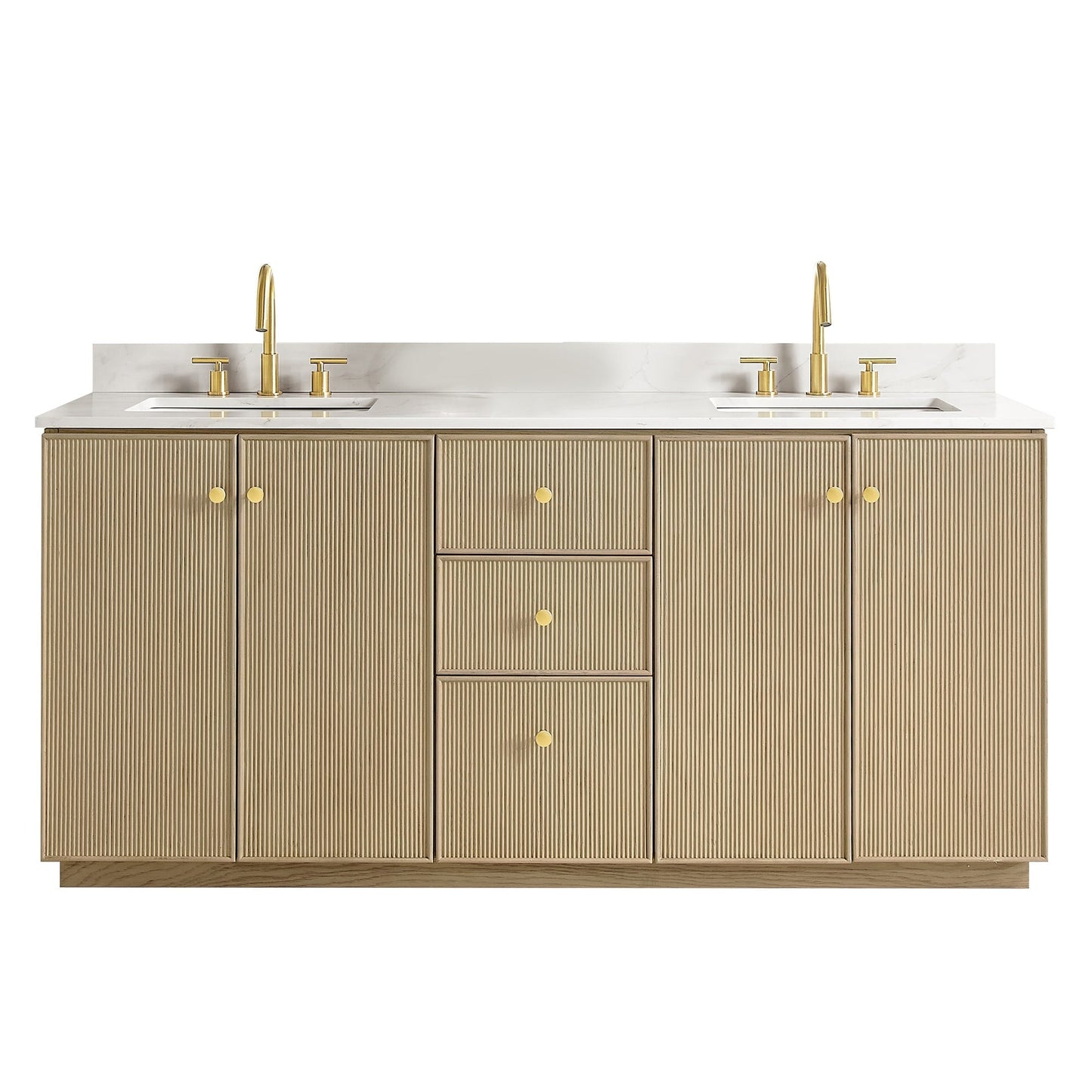 Oza Bath Vanity with Quartz Stone Top without Mirror